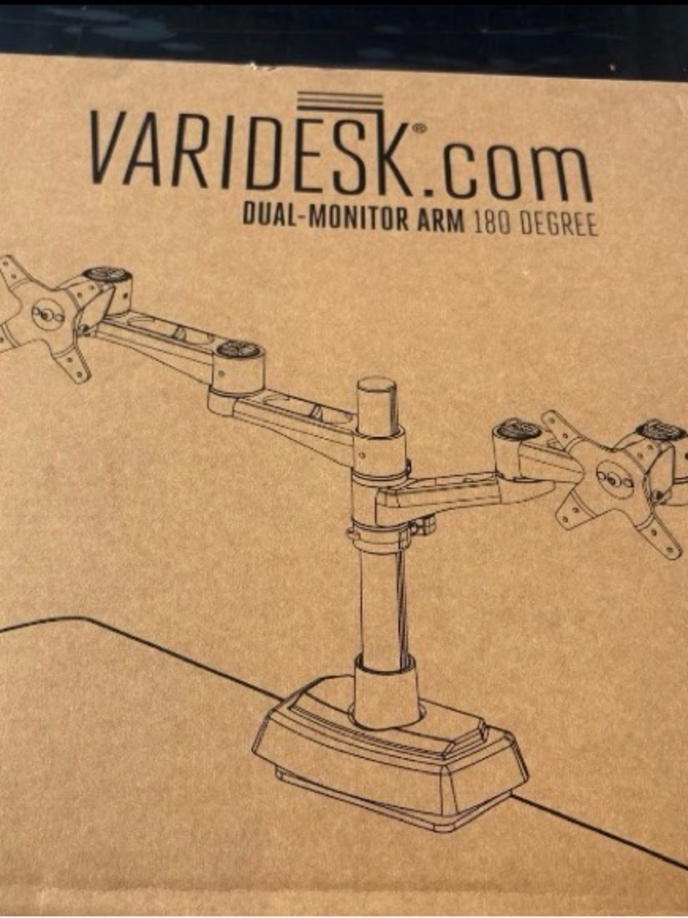 Vari Dual-Monitor Arm 180 Degree BRAND NEW 41513